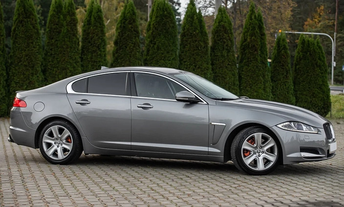 Jaguar XF cena 56900 przebieg: 177123, rok produkcji 2013 z Żmigród małe 436